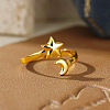 304 Stainless Steel Cuff Open Rings RJEW-P182-03G-1