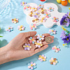 50Pcs 5 Colors Opaque Resin Cabochons RESI-TA0004-93-7