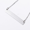 304 Stainless Steel Pendant Necklaces NJEW-G291-14P-1