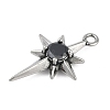 316 Surgical Stainless Steel Micro Pave Cubic Zirconia Pendants STAS-G349-01AS-01-2