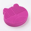 Silicone Makeup Cleaning Brush Scrubber Mat Portable Washing Tool MRMJ-H002-01B-2