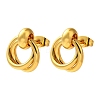 304 Stainless Steel Stud Earrings for Women EJEW-Z067-03G-2