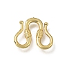 Brass M-Hook Clasps KK-CBA0DF0-14E-G-1