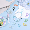 24Pcs 8 Colors Baking Paint Zinc Alloy Swivel Clasps FIND-SC0020-78-4