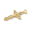 Brass Micro Pave Cubic Zirconia Pendants KK-M300-22G-2