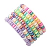 6Pcs Handmade Polymer Clay Heishi Beads Stretch Bracelets for  Girl BJEW-JB11377-5