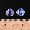 Transparent Electroplate Glass Charms EGLA-N005-10-3