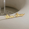 Valentine's Day 304 Stainless Steel Stud Earrings WGDA88F-01-3