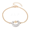Brass with Crystal Rhinestone Bracelets & Earrings & Necklaces & Rings WG06C1A-18-4