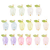 16Pcs 8 Colors Plastic Pendants KY-TA0001-60-3