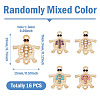 16Pcs Alloy Rhinestone Connector Charms ALRI-TA0001-37-2
