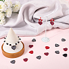16Pcs 2 Colors Spary Painted Alloy Polyester Pendants FIND-SC0016-84-3
