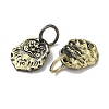 Tibetan Style Brass Pendants KK-M284-29AB-2