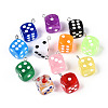 Transparent Acrylic Enamel Pendants TACR-T028-54-1