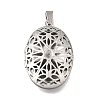 316 Stainless Steel Locket Pendants STAS-C123-01A-P-1