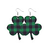Saint Patrick's Day Imitation Leather Dangle Earrings FS-WG4E1C6-05-1