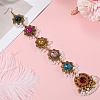Retro Flower Alloy & Glass & ABS Plastic Hair Accessories EJEW-WH20018-02B-7
