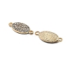 Alloy Crystal Rhinestone Connector Charms FIND-B051-05G-2