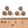 Polymer Clay Rhinestone Beads LS-RB-H284-6MM-Half-246-4