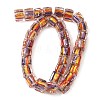 Silver Foil Glass Beads FOIL-D074-01D-1