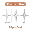 16Pcs Star Alloy Lapel Pins for Backpack Clothes JEWB-FH0002-96P-2