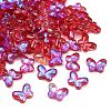 AB Color Plated Transparent Glass Beads GLAA-Z020-01G-1