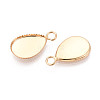 Brass Bezel Pendant Cabochon Settings KK-N276-02G-2