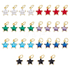 DICOSMETIC 28PCS 7Colors Brass Cubic Zirconia Charms KK-DC0003-71-1