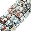 Natural Larimar Beads Strands G-F836-B09-01-1