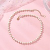 Natural Pearl and Shell Rondelle Beaded Necklaces NJEW-JN05852-1