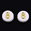 Plating Acrylic Beads PACR-R243-02-3
