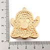 Alloy with Glass Rhinestone Pendants FIND-B033-01G-G-3