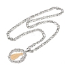 Ring with Virgin Mary 201 Stainless Steel Pendant Necklaces for Men Women LS-NJEW-K283-23G-2