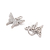 Rack Plating Brass Micro Pave Cubic Zirconia Charms KK-M082-02P-2