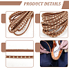 Flat Leather Craft Shoemaker Cord with Metal Rivet AJEW-WH0561-08A-4
