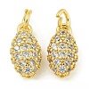 Rack Plating Brass Micro Pave Clear Cubic Zirconia Charms KK-Z067-23G-06-1