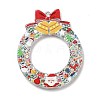 Christmas Theme Opaque Printed Acrylic Pendants SACR-Z005-07C-1