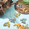 4Pcs 2 Colors Tibetan Style Alloy Pendants FIND-TADJ0001-18-5