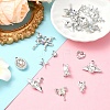 20Pcs 10 Styles Alloy with Rhinestone Pendants FIND-YW0004-98-4