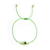 Bohemian Style Resin Evil Eye Bead Braided Bracelets BR6167-10-1