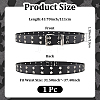 1Pc Star Eyelet PU Leather Waist Belts for Jeans AJEW-CL0005-63-2