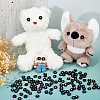 120Pcs 20 Colors Resin Button Eye Cabochons AJEW-FH00028-5