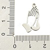 Non-Tarnish 201 Stainless Steel Pendants STAS-M015-28P-3