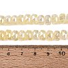 Electroplate Transparent Crackle Glass Beads Strands EGLA-Q135-01A-B03-4