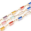 Handmade Brass Rectangle Link Chains CHC-N024-07KCG-1