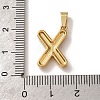 304 Stainless Steel Micro Pave Clear Cubic Zirconia Pendants CU-CBA703A-05G-X-3