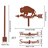 Iron Wind Direction Indicator AJEW-WH0525-002-2