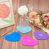 Gorgecraft 4Pcs 4 Colors Silicone Hot Resistant Cup Mats AJEW-GF0008-28B-4