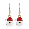 Simple Christmas Alloy Dangle Earrings LJ9715-7-1