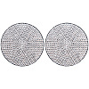 PVC Rhinestone Anti-slip Coaster PW-WGFA6AD-01-1